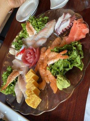 Sashimi plate!