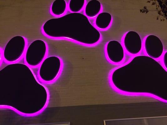 Paws signs at my dog hotel!