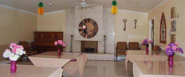 Fireside Dining Room at Crown Bay Nursing and Rehabilitation Center