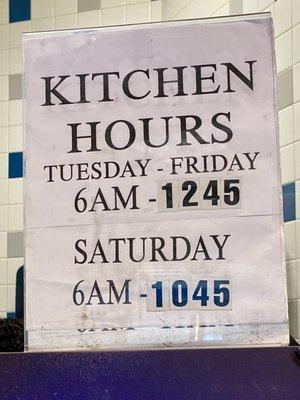 09.23.22 Kitchen Hours