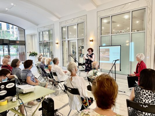 Event manager introduces Reston founder's widow Cheryl Terio-Simon