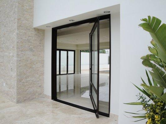 Luxury Pivot Door by Zavala Doors San Diego