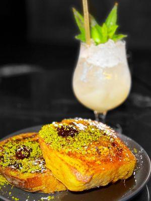 French toast and pico lima mocktail| ig: whaEVAeats