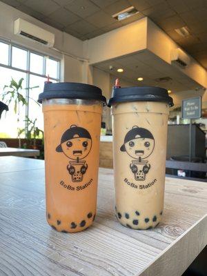 Thai Milk Tea and Coffee Milk Tea