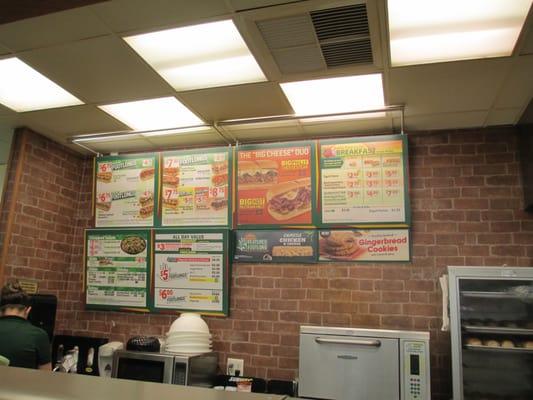 Menu board