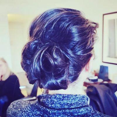 Low bun updo