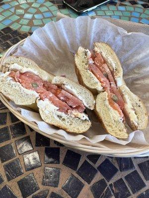 Salmon Lox Bagel