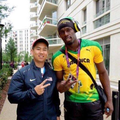 Dr. Ho & Usain Bolt aka "The Fastest Man in the World!" inside the Olympic Village.