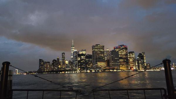 Heading back to Manhattan on the 8:20pm ferry