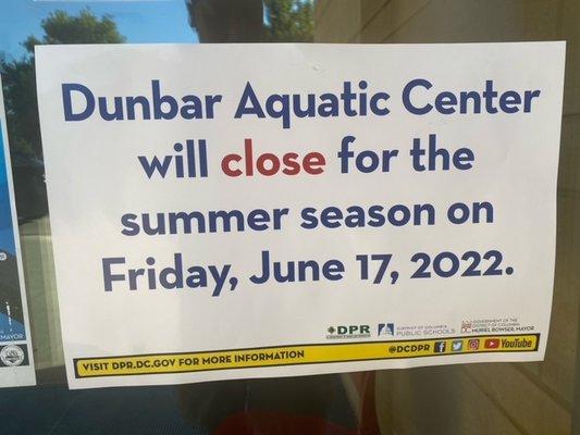 indoor pool closed for the season? Well due to climate increase the ac will just do. wouldn't it?