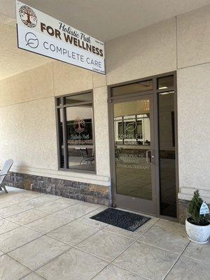 Entry way to Jackson Medical Specialists. Go to the second floor and enter to the right (inside Holistic Path for Wellness).