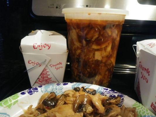 A quart of some of the most tasty sweet and sour soup I've ever had!