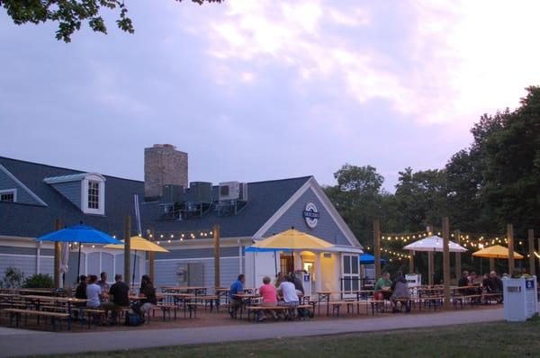 If you're going to have a beer and giant pretzel outdoors, wouldn't you rather do it here?