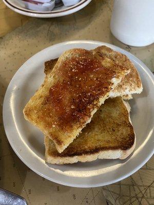 English muffin toast!!! Yum