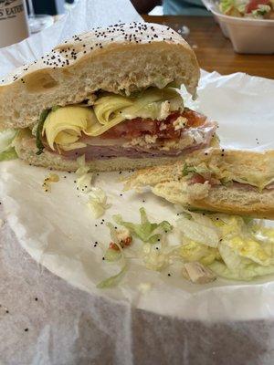 Zorba sandwich (without olives)