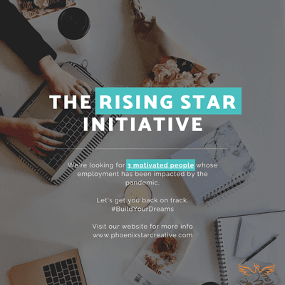 Message us and complete an application by December 27, 2020 to apply for our Rising Star Initiative for a FREE resume and career coaching!