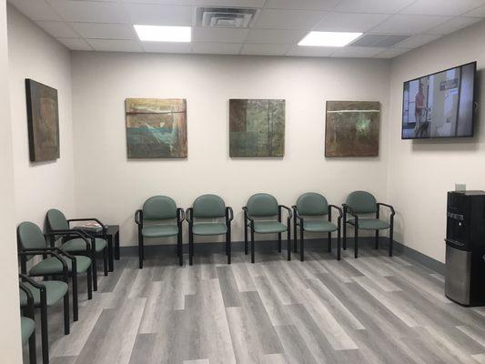 Clean waiting room