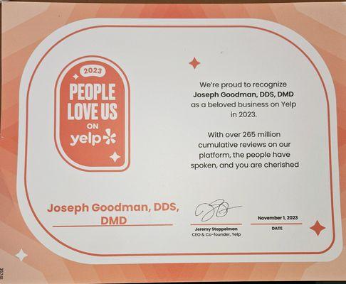 Yelp certification highest and best reviewed businesses on yelp