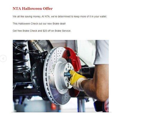 Happy Halloween from NTA-SAVE $25 This Holloween at Nationwide Tire & Auto