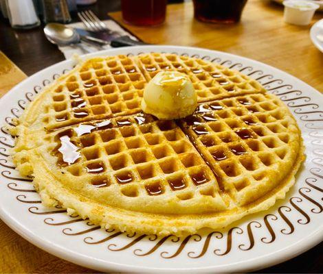 We get a Plain waffle to share :)'