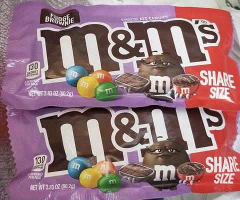 Can't wait to eat this New flavor: Fudge Brownie M & M's