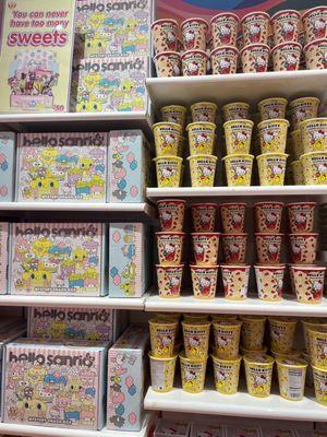 You're seeing that right...Hello Kitty cups of noodles.