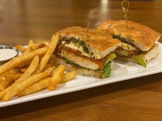 Chicken Caprese Sandwich