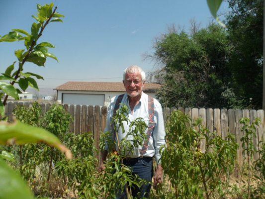 Growing trees and plants is one of his passions.