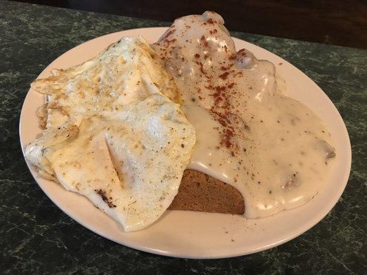 Biscuits and gravy + Eggs