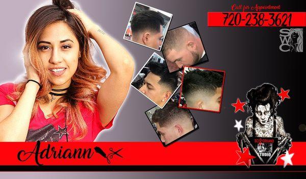 Adriann is dual licensed barber and cosmotologist. From fades, or color, to designs. There's nothing she can't do. Men, women, boys, & girls