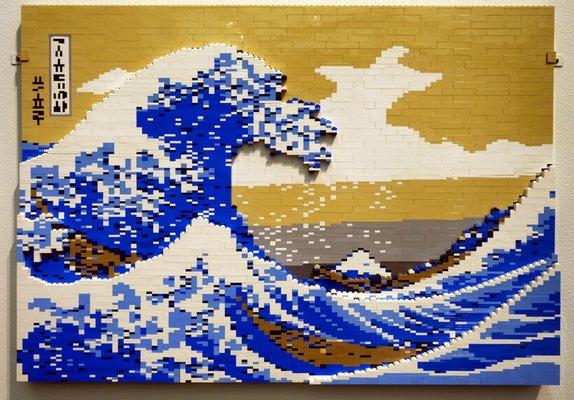 The Art of the Brick (November 2019): The Great Wave Off Kanagawa