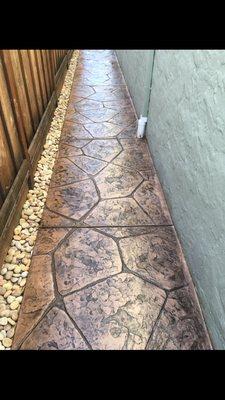 Stamped concrete