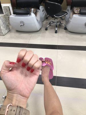 Gel mani/reg pedi