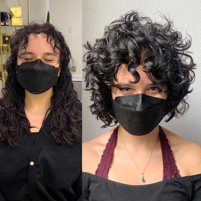 Incredible what a curly cut can do to transform your look!