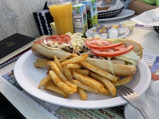 Chicken cheesesteak