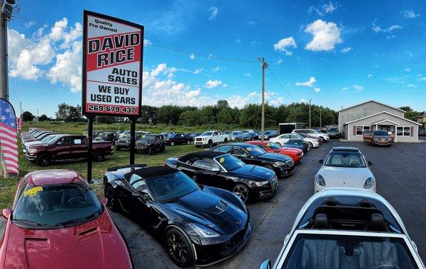 So easy to find us JUST NORTH OF SCHOOLCRAFT, right on US131. We're here and ready to help you pick out your summer ride, test drive it, lov