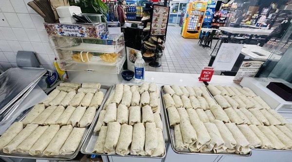 Preparing 120 Breakfast Burritos for Bakersfield Christian High School.