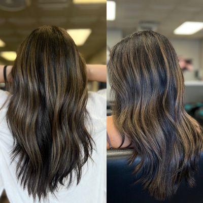 Brunette balayage