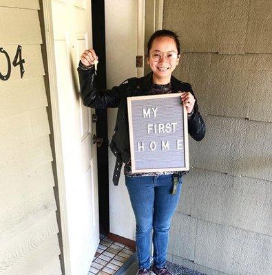 Happy First Time Home Owner!!! Yay! I love making your dreams come true!