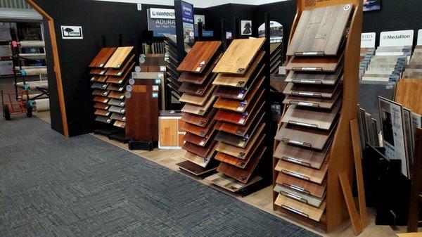 large selection of Hardwood flooring for custom orders