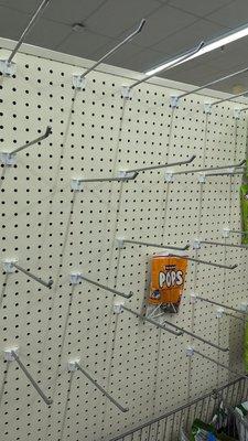 More empty shelves...