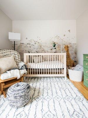 Safari themed Nursery inspired by parents travels to Africa