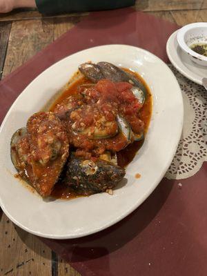 Mussels marinara