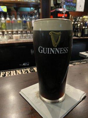 Excellent pint of Guinness at the GPS!