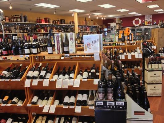 Don't be fooled by this shot, we have over 800 different wines in stock, from $7.99  to over $400 per bottle.