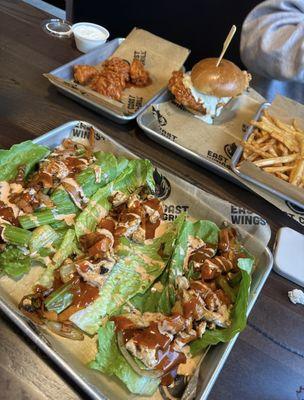 Buffalo Chicken Lettuce Wraps