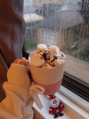 Hazelnut hot chocolate