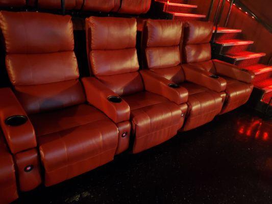 Comfortable seating with reclining chairs