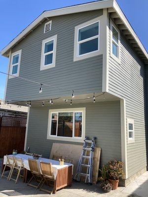 Addition with Cantilever to meet city requirements for space in front of garage.