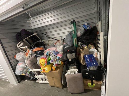 When Victors moving company emptied the Unit in their U-Haul it was well organized and stacked see other image attached.